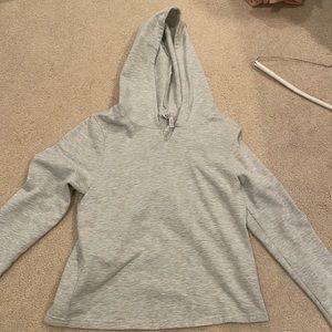 Plain grey hoodie
